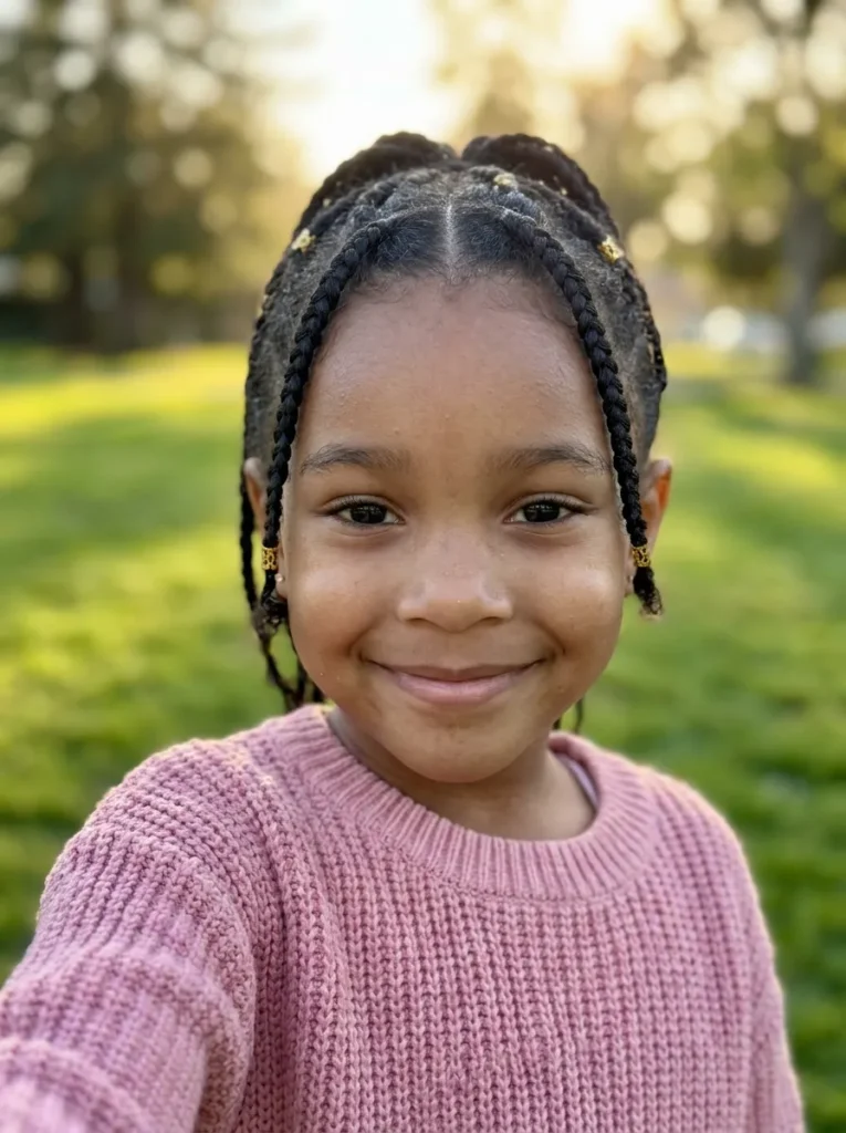 Braided Bangs and Pony