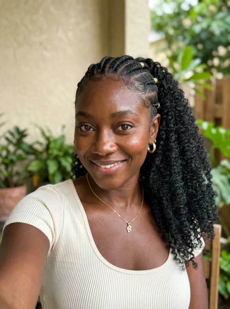 Braided Base Ponytail