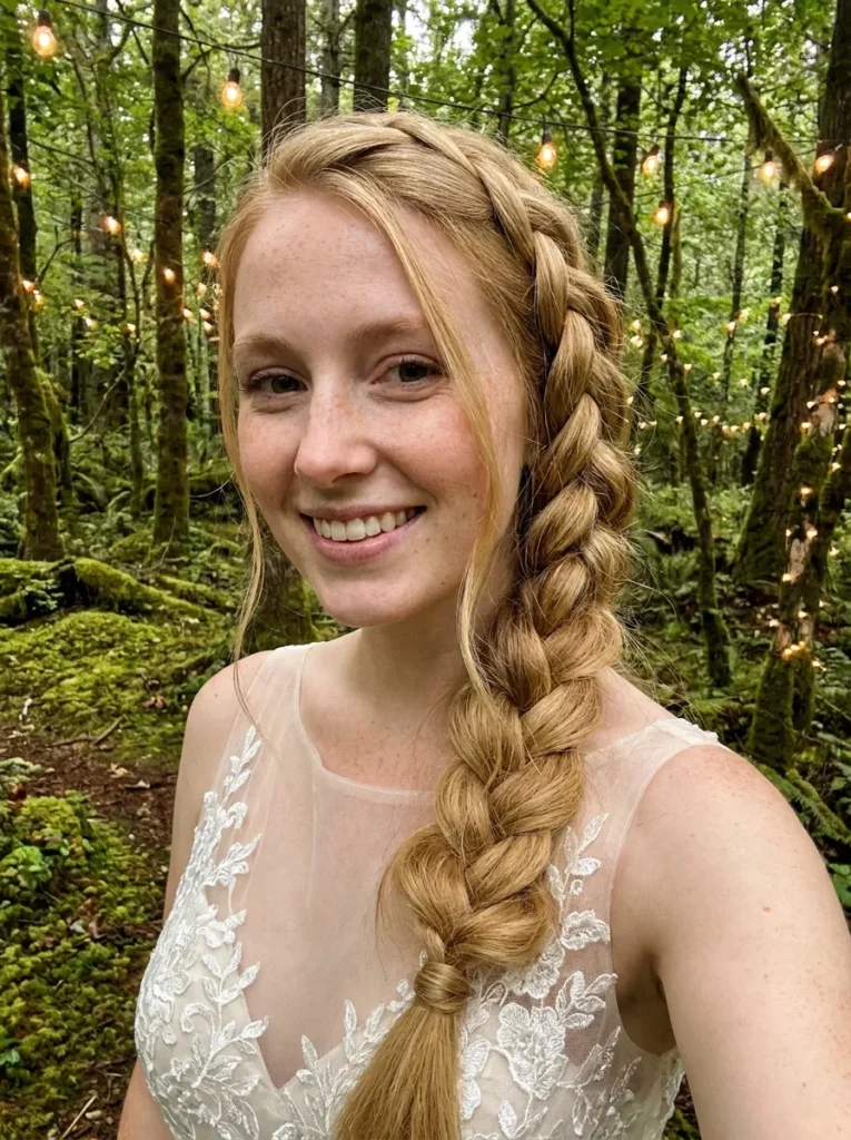 Braided Bridal Low Bun
