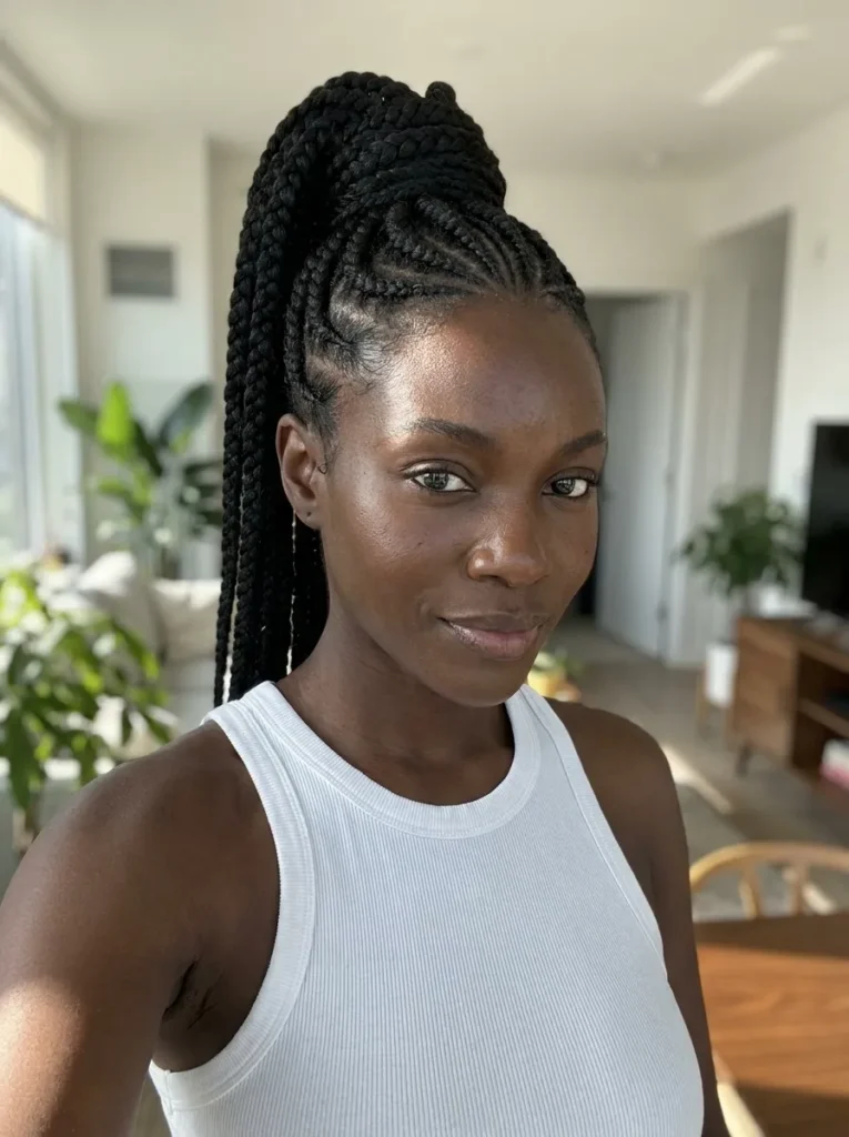 Braided Genie Ponytail Style
