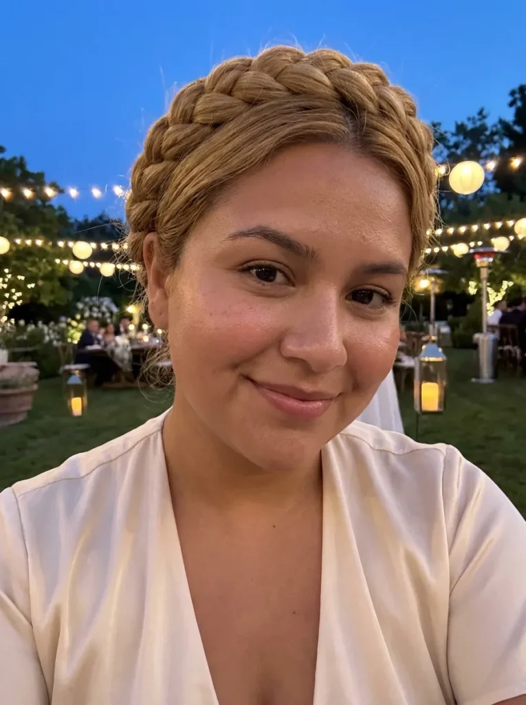 Braided Halo Bun
