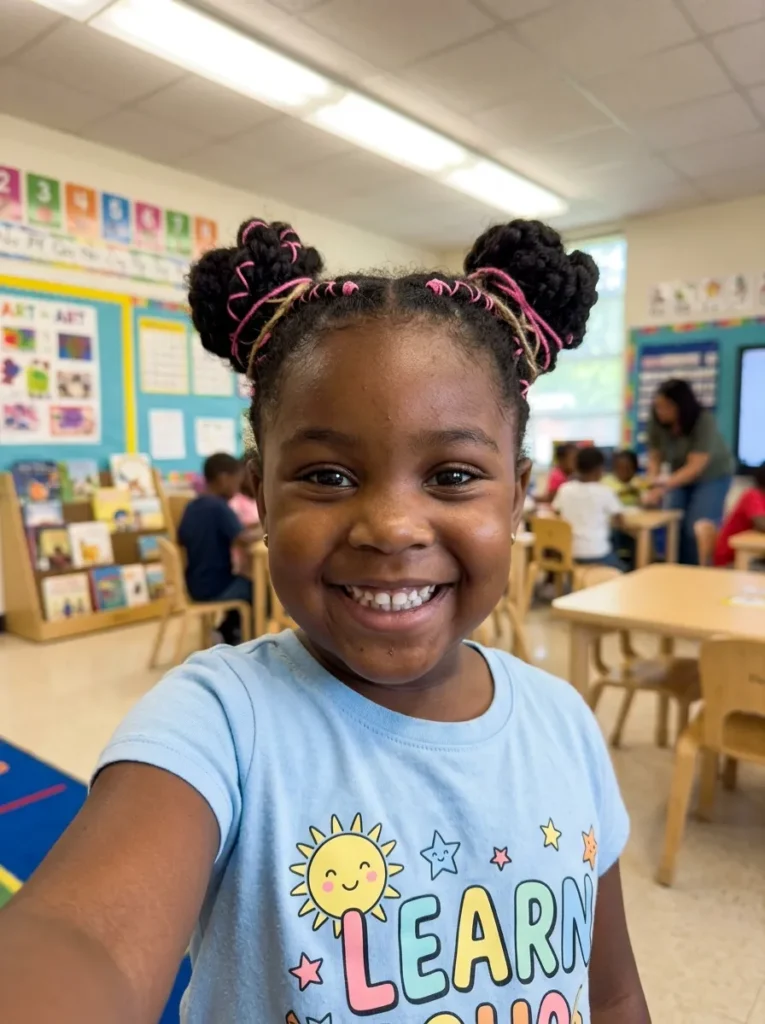 Braided Space Buns