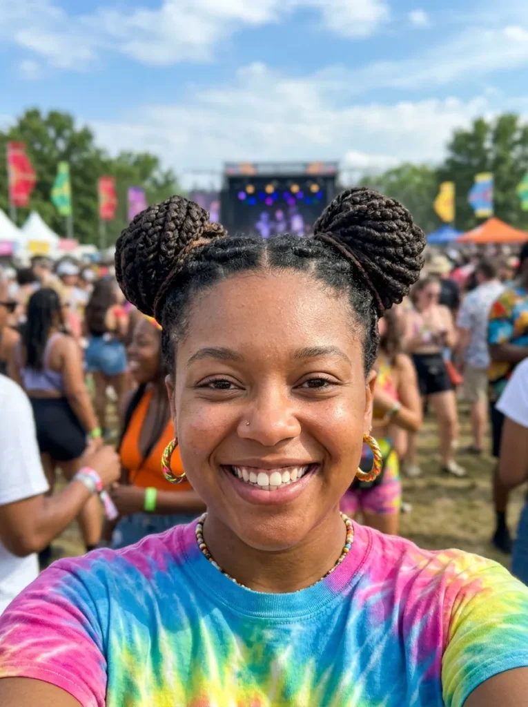 Braided Space Buns