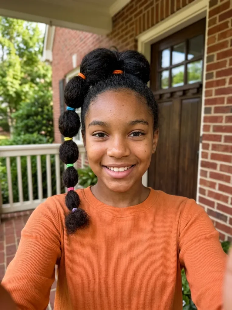 Bubble Braids Ponytail