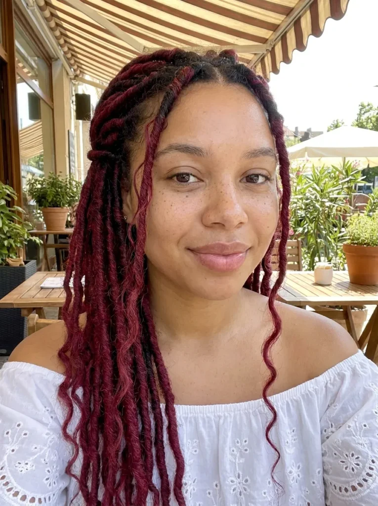 Burgundy Red Bohemian Locs