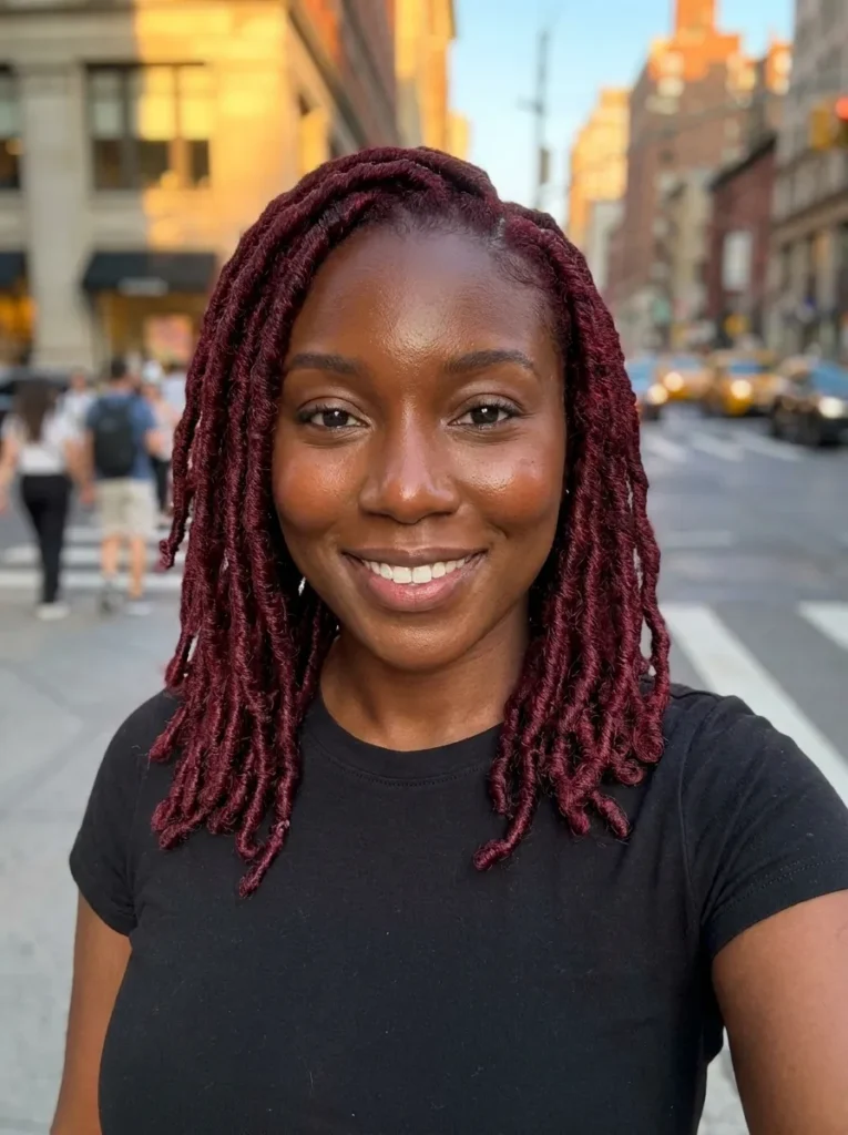 Burgundy Red Passion Locs