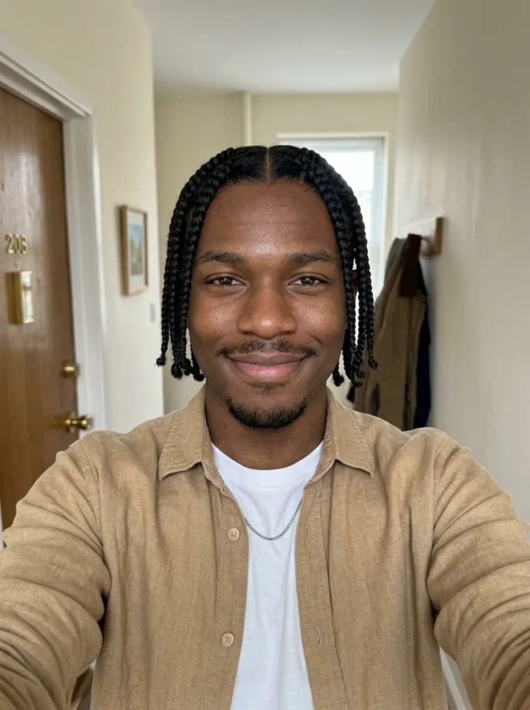 Center Part Braids