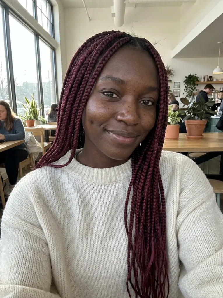 Classic Burgundy Box Braids