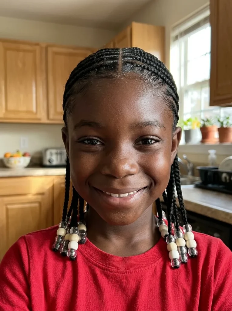 Classic Cornrows with Beads