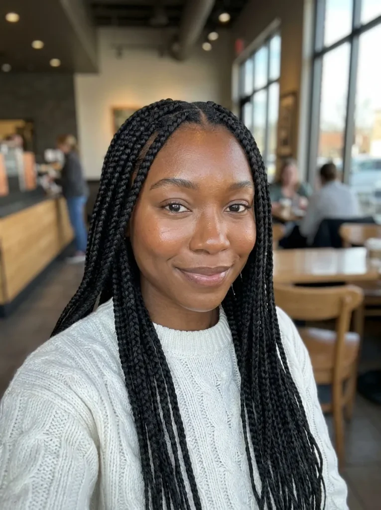 Classic Triangle Box Braids
