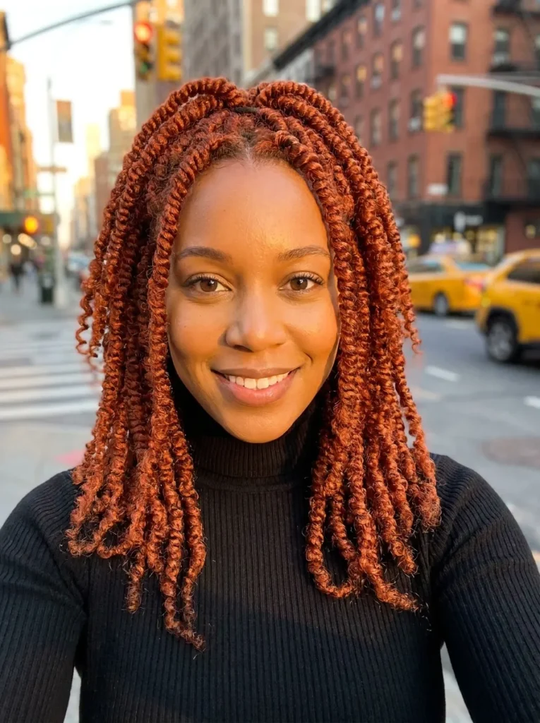 Copper Red Spring Twists