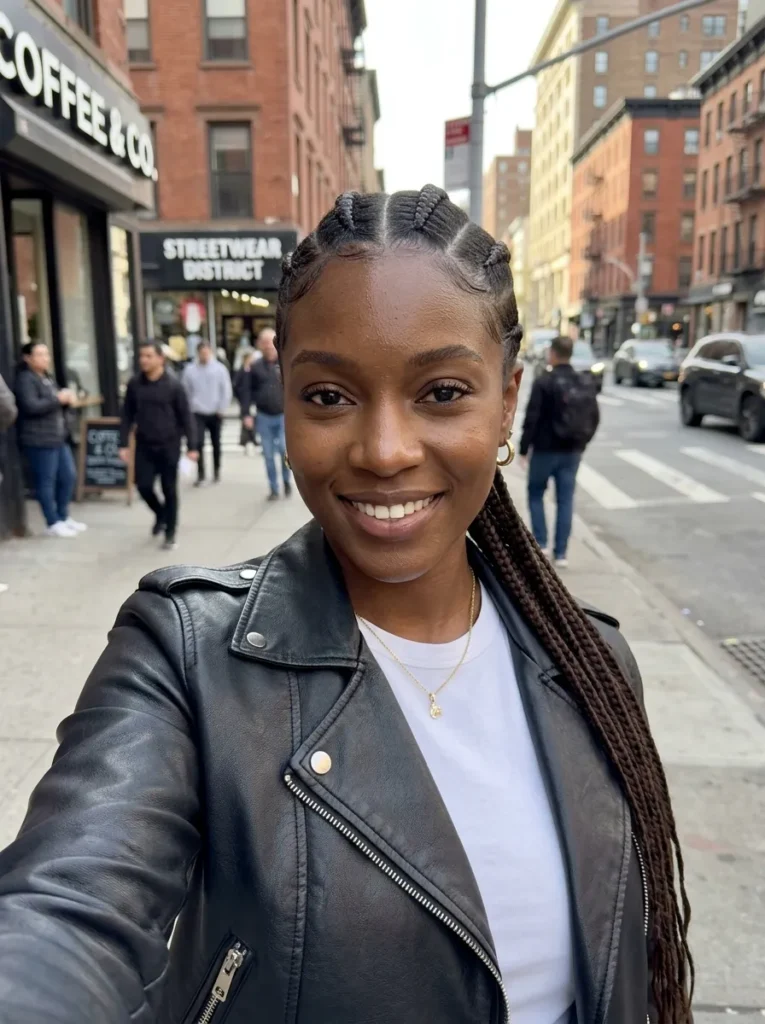 Cornrow Braided Ponytail