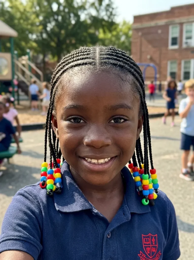 Cornrows With Beads