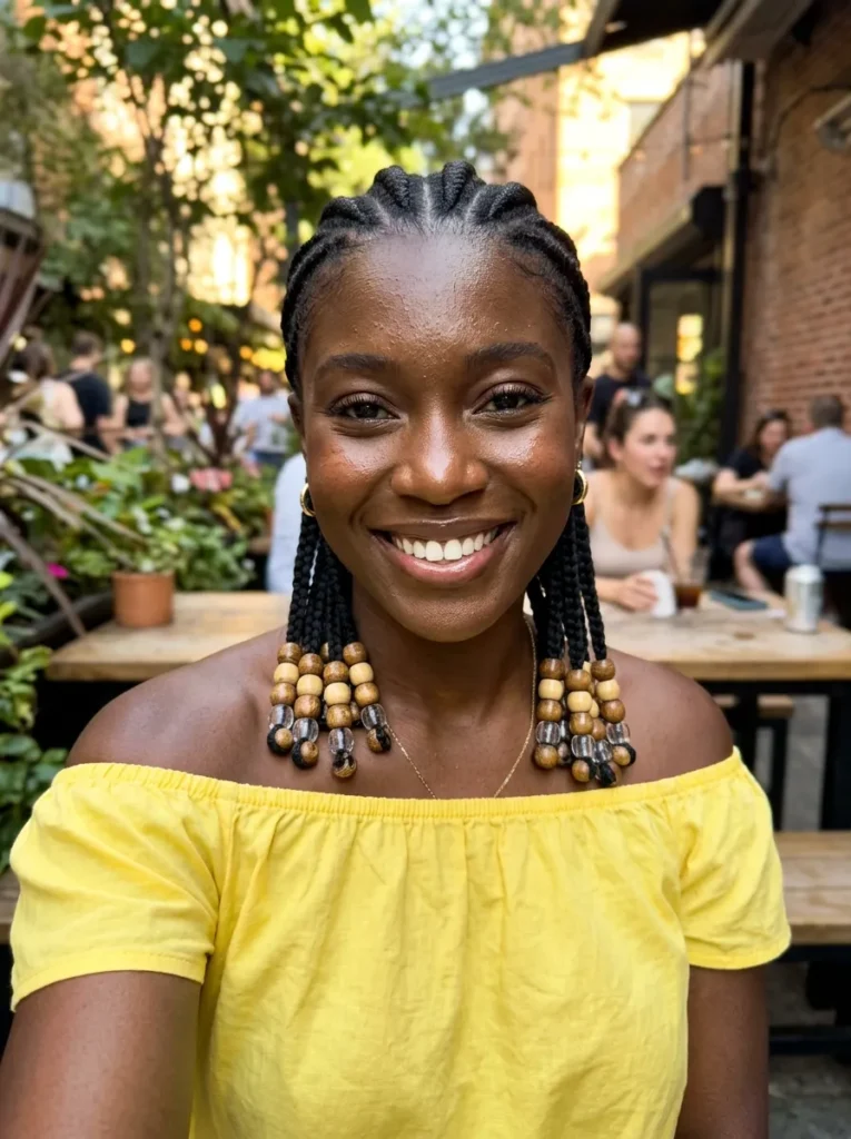 Cornrows With Beads For Women