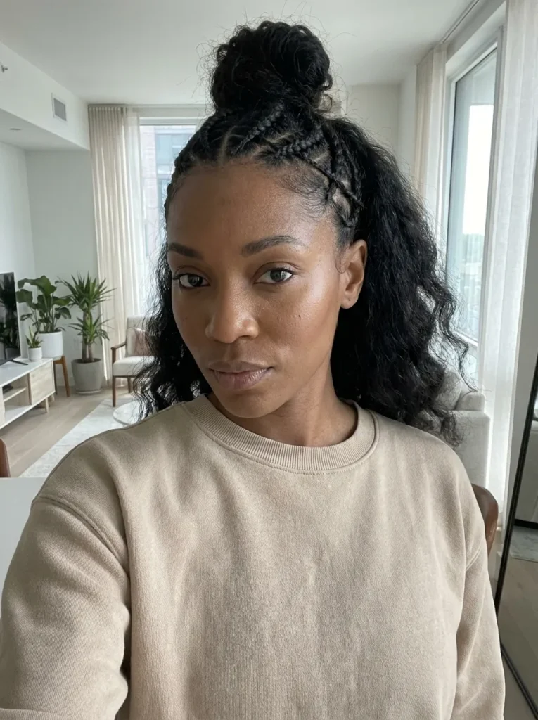 Criss Cross Front Updo