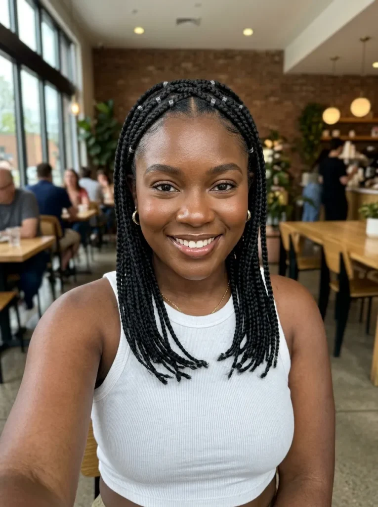 Criss-Cross Knotless Braids