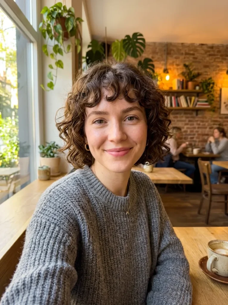 Curly French Bob