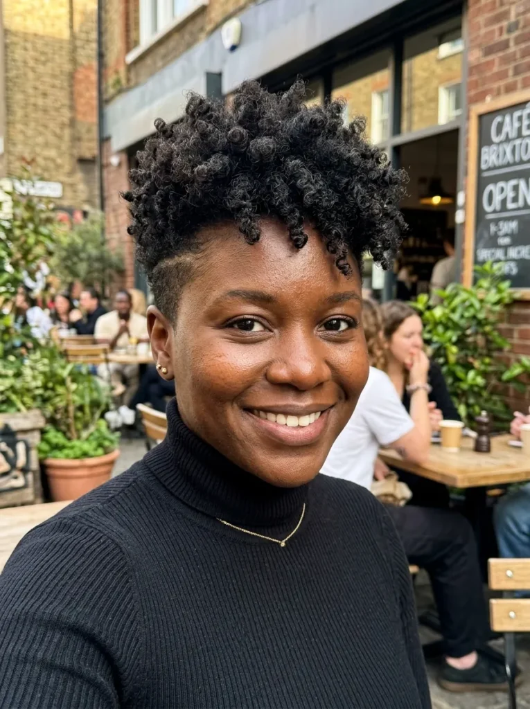 Curly Undercut Pixie