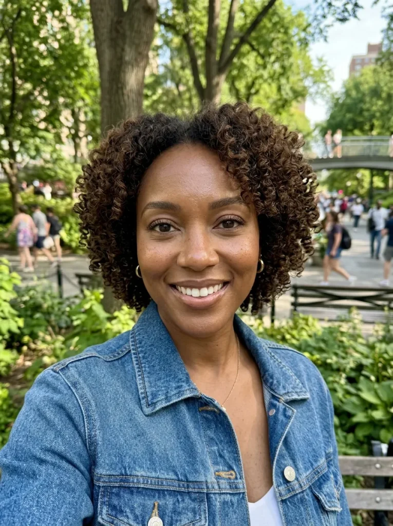 Curly Wedge Cut