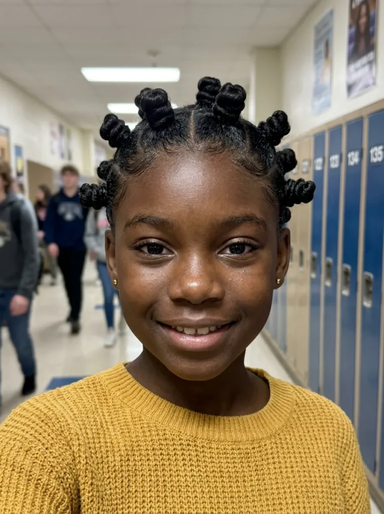 Cute Bantu Knots