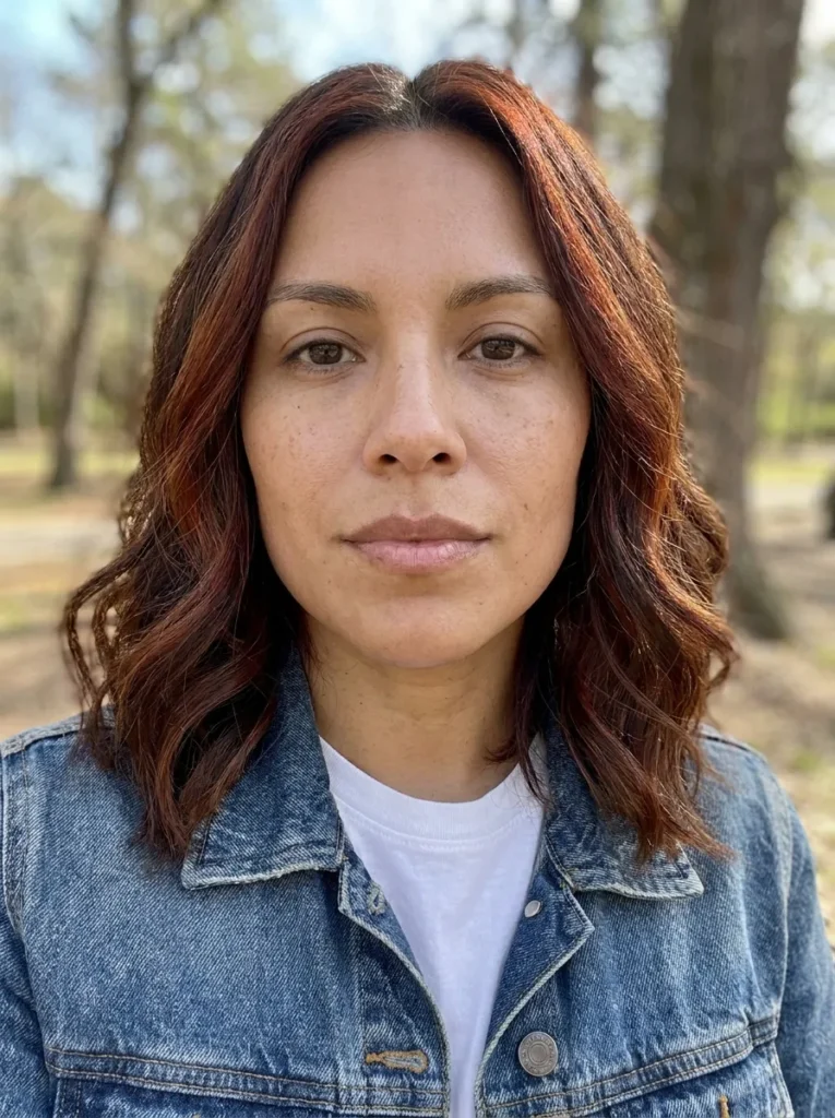 Dark Auburn Streaks