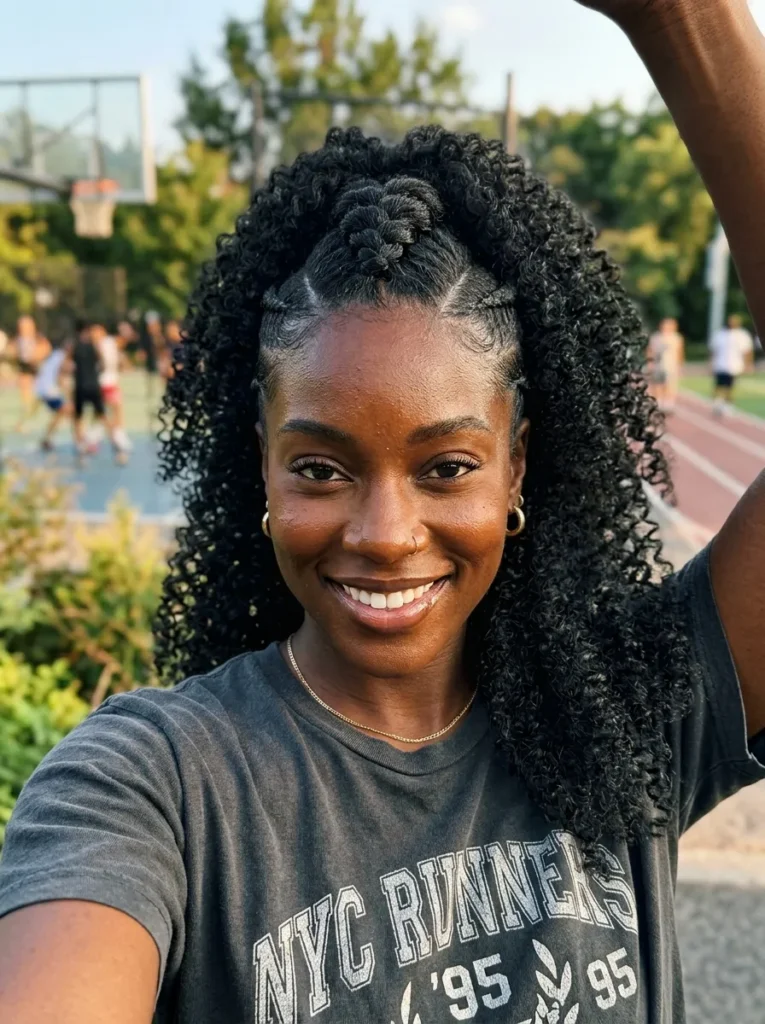 Dutch Braid Faux Hawk