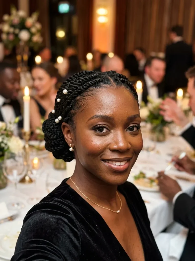 Elegant Flat Twist Bun