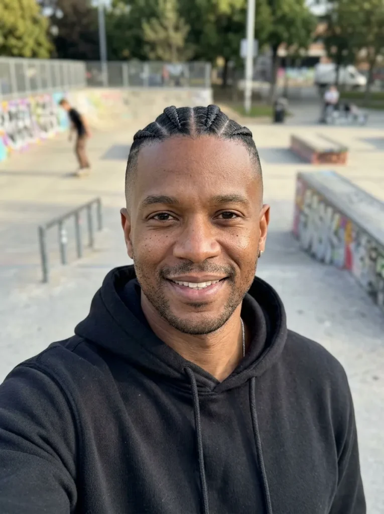 Faded Cornrow Center