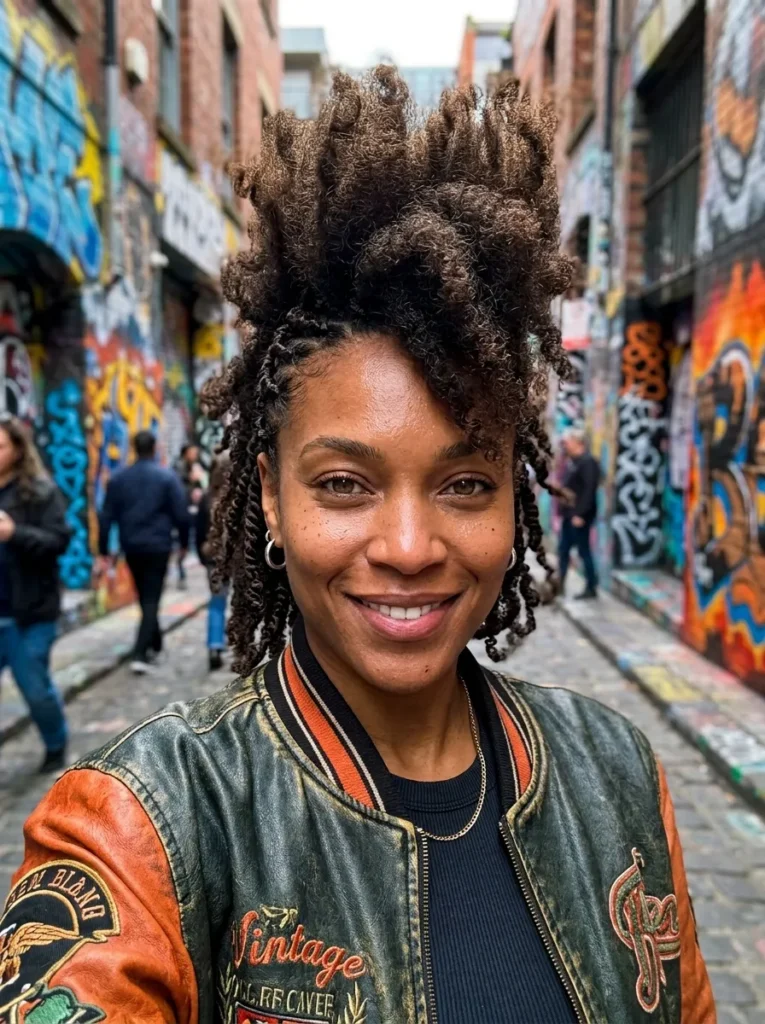 Faux Hawk With Twists