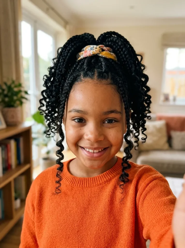 Goddess Braids High Pony