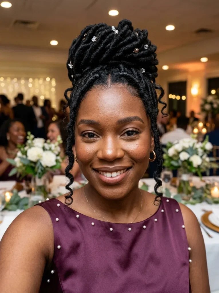 Goddess Loc Bun