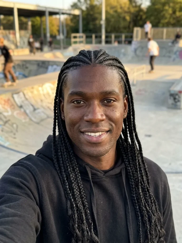 Half Cornrow Half Free