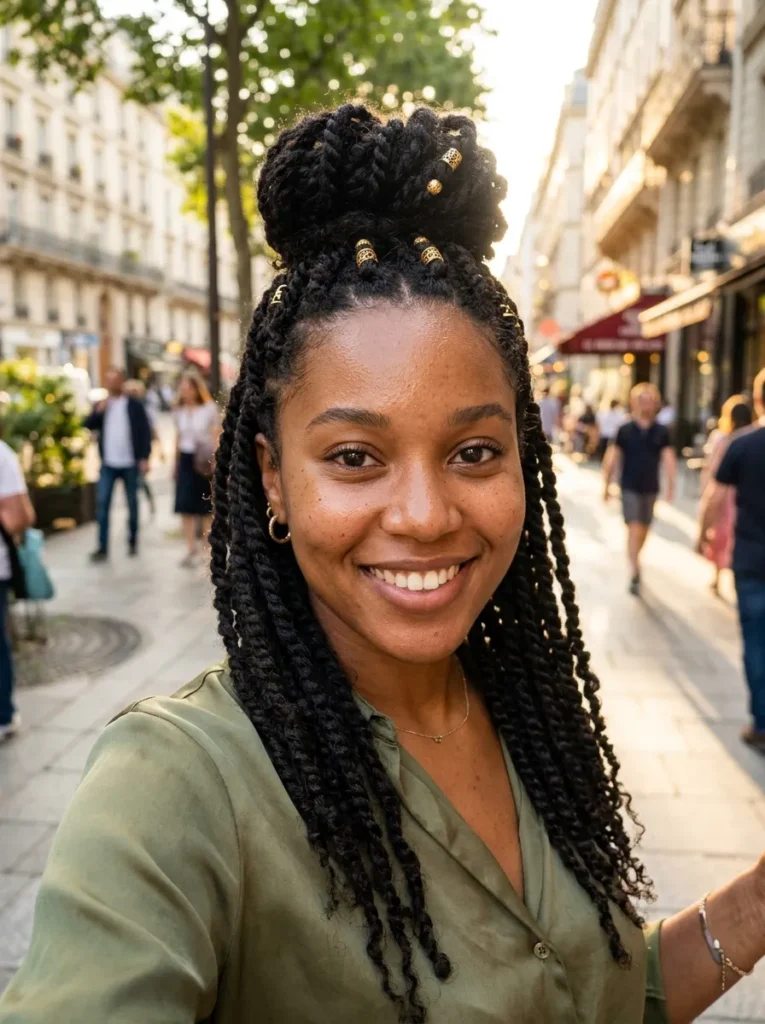 Half Up Half Down Twists
