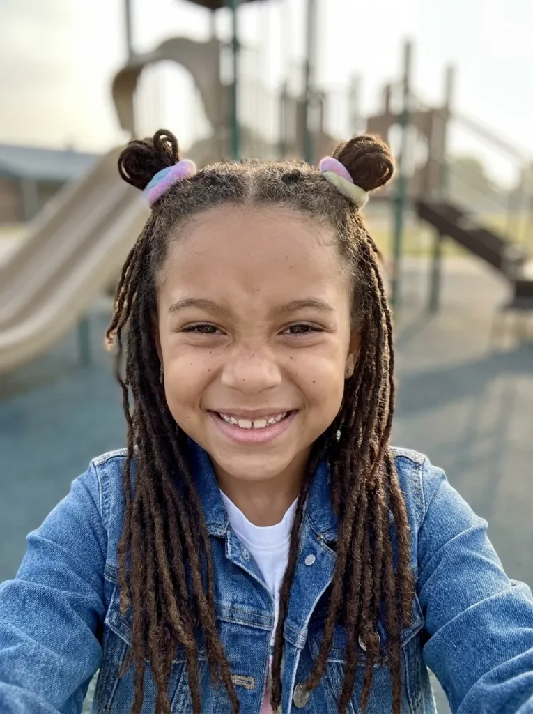 Half-Up Space Buns