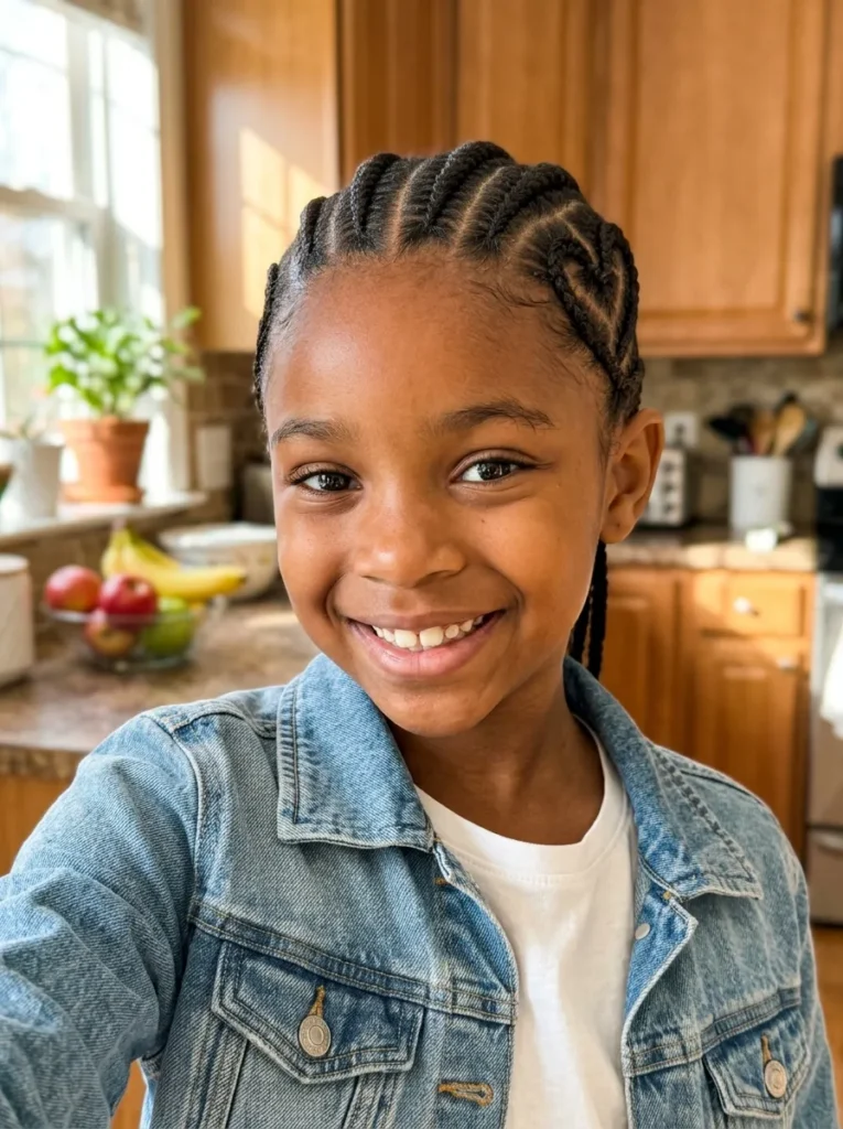 Heart Shaped Cornrows