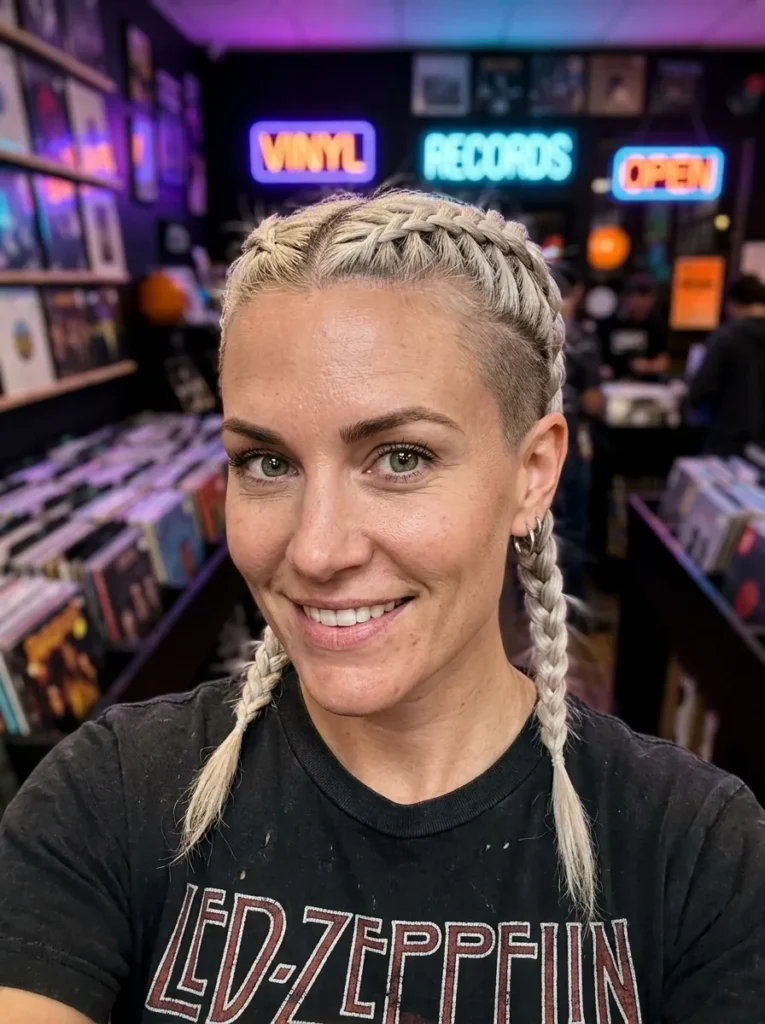 Hidden Undercut With Braids
