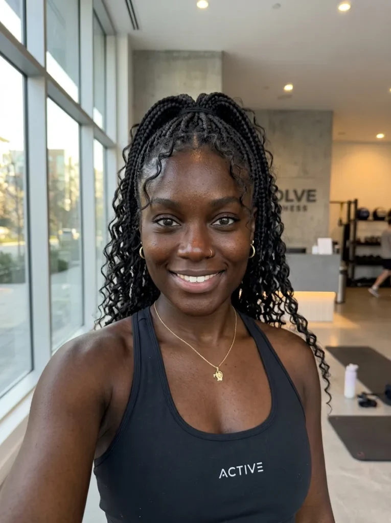 High Ponytail Curly Mix