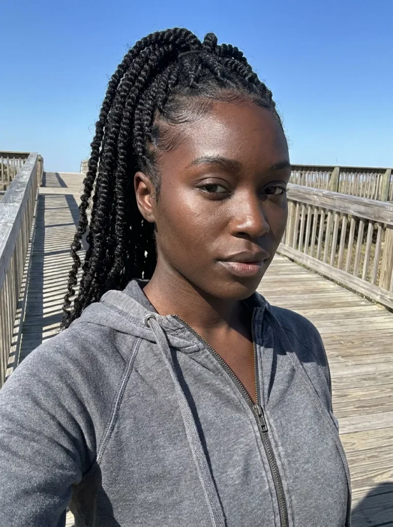 High Ponytail Spring Twists