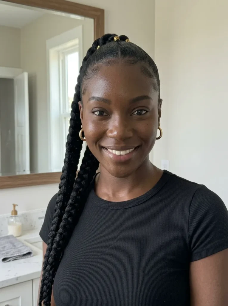 Jumbo Braid Ponytail