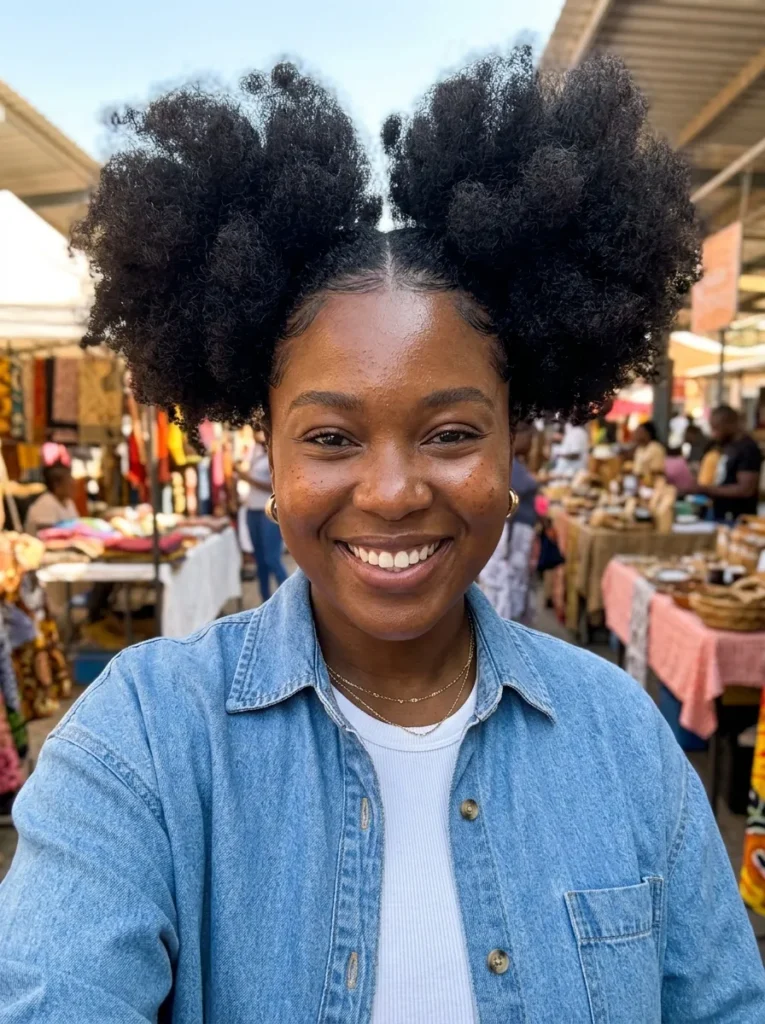 Jumbo Puff Double Buns