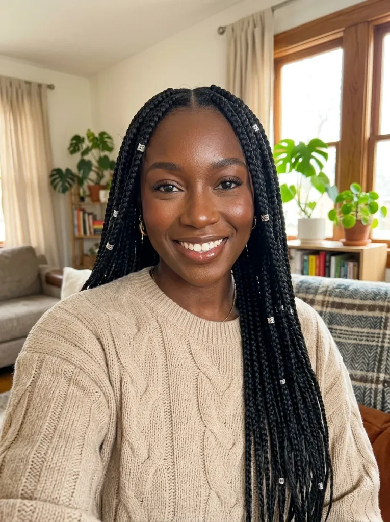 Knotless Protective Braids Hairstyles