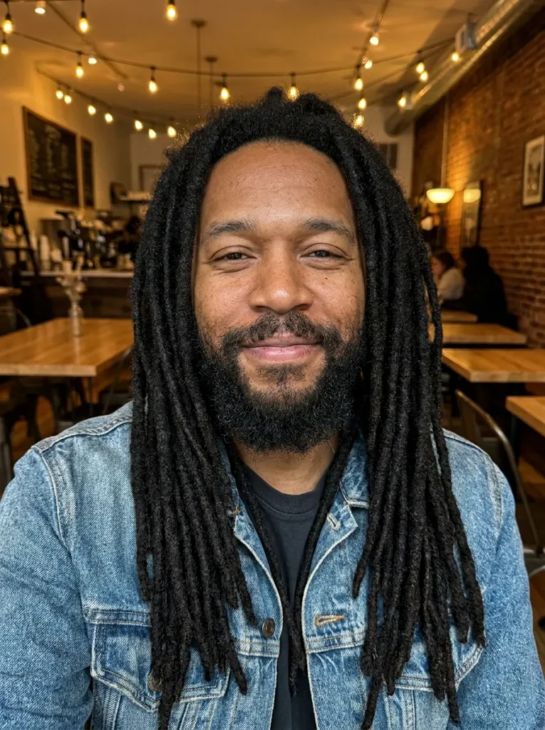 Long Flowing Natural Locs