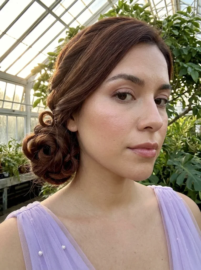 Low Twisted Rose Bun