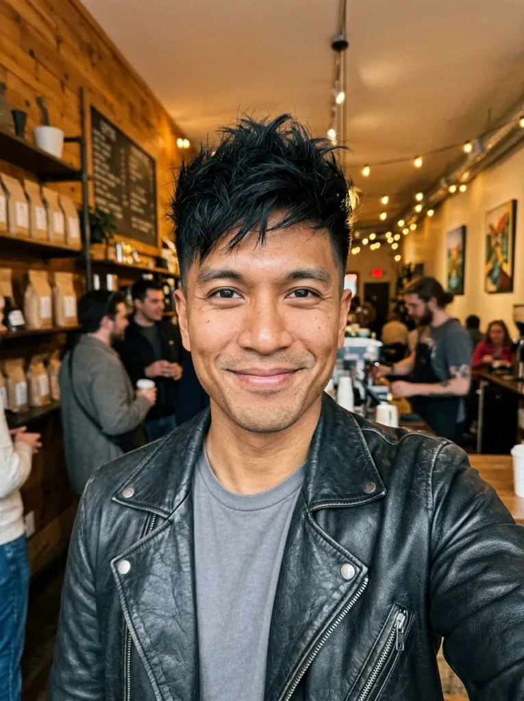 Messy Textured Faux Hawk
