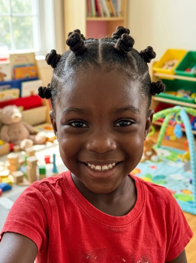 Mini Bantu Knots