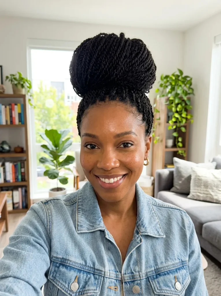 Mini Twists High Bun