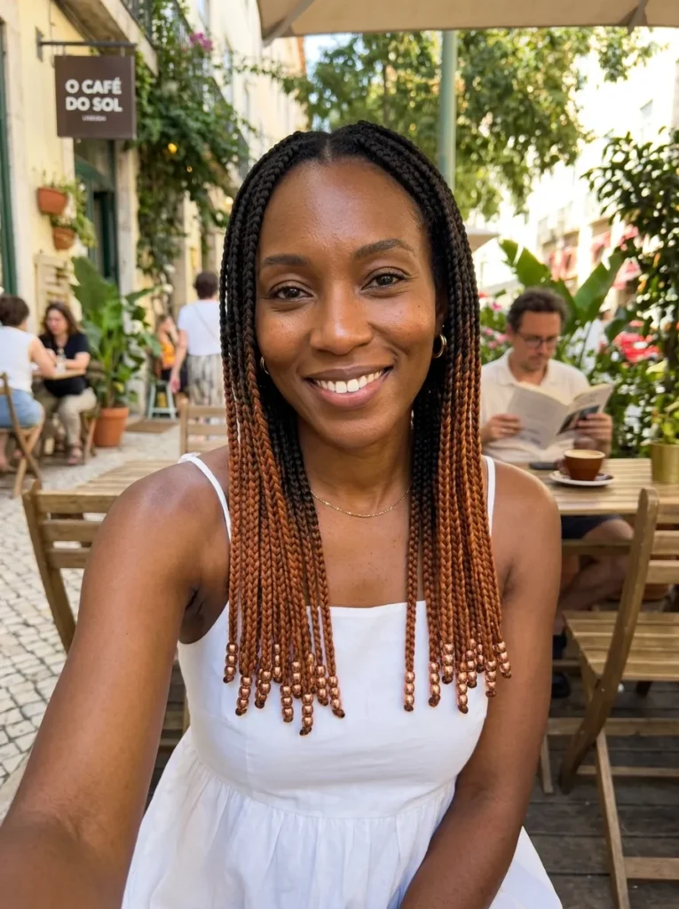 Ombre Braids With Beads
