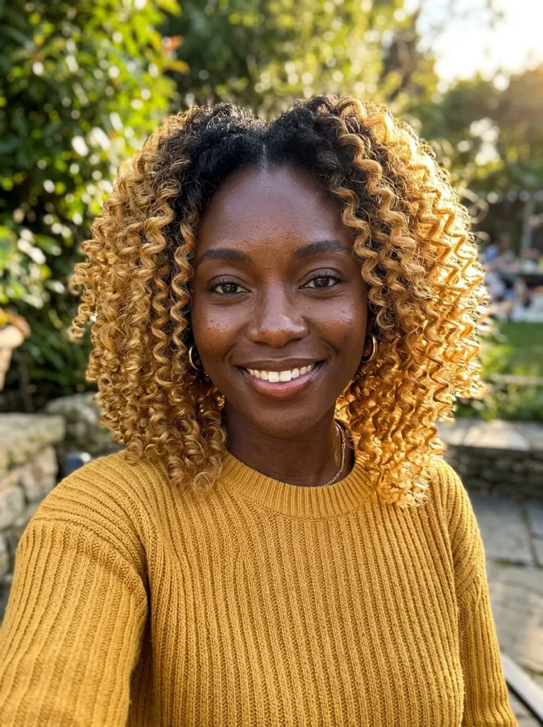 Ombre Spiral Curls