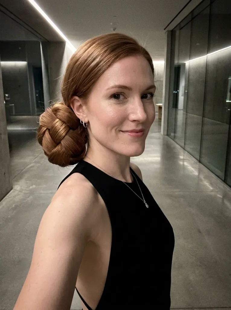 Overlapping Ribbon Bun