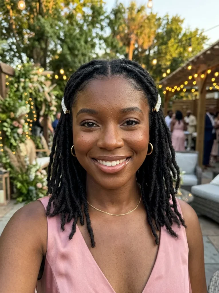 Pinned Back Locs